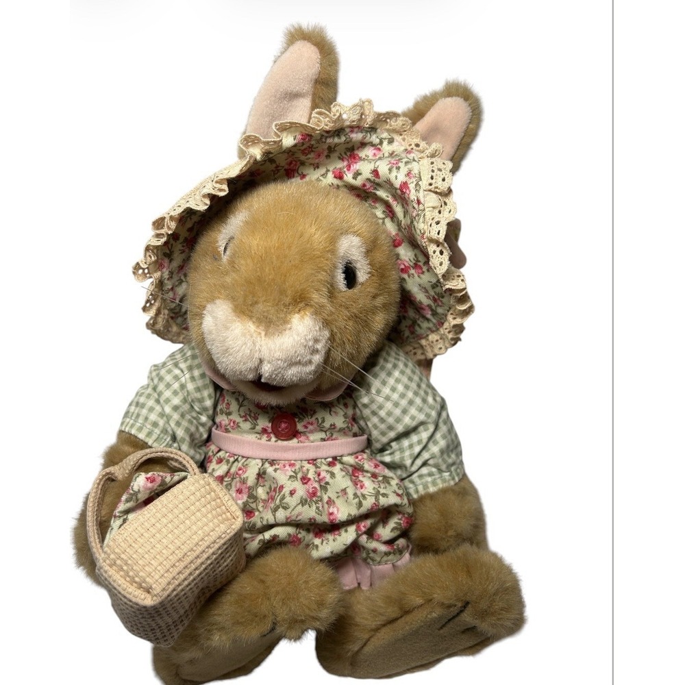 Dakin Holly Pond Hill 13" Plush Victoria Rose Boxwood Bunny Rabbit Plush Doll